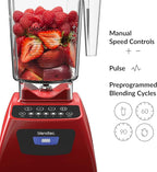 Blendtec Classic 575 Blender (Red), 90oz* WildSide+ & 75oz* FourSide Jars