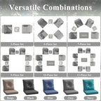 2-Seat Modern Patio Furniture Set