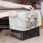 ZFRXIGN Flower Hummingbird Toaster Cover 4 Slice Toaster Dust Cover Small Appliance Covers Toaster Oven Cover Spring Floral Birds Dust Cover Kitchen Decorative Protector Beige
