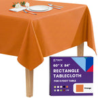 Gee Di Moda Rectangle Tablecloth - 60 x 84 Inch Lavender Table Cloth for 5 Foot Rectangle Tables - Heavy Duty Washable Fabric - for Holiday Party, Dinner, Weddings, Baby Shower & Events