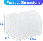 gianotter Desktop File Organizer, Desk Organizer with 5 Compartments, Paper Organizer for Desk, Workspace Organizers for Office Supplies (White, Upright Style)