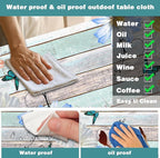 Rustic Daisy Flower Wooden Picnic Table Cover with Bench Covers, Farmhouse Flower Waterproof Wood Board Tablecloth for Patio Camping Outdoor Party Decorations with Drawstring Bag, 30X60in, 3PCS