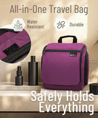 D&D Wanderlust D&D Hanging Travel Toiletry Bag for Men and Women – Cosmetics, Makeup and Toiletries Organizer Kit with 10 Compartments