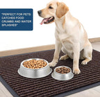 OLANLY Front Door Mat Indoor Outdoor Entrance, Waterproof Heavy Duty Doormat, Fade Resistant, Low Profile, Easy Clean Patio Porch Welcome Floor Mats for Entry, 47x23, Tan