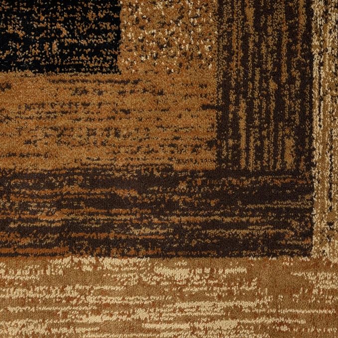Home Dynamix Royalty Vega Contemporary Geometric Runner Area Rug, Black/Beige, 1'9"x7'2"