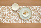 Solino Home 100% Pure Linen Fall Table Runner 90 Inches Long - Floral Print Table Runner 14 x 90 Inch for Autumn - Handcrafted and Machine Washable - Fallen Leaves Print