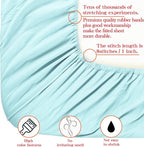 NTBAY Toddler Bedding Set - 4 Piece Soft and Breathable Crib Bedding Set for Boys and Girls, Includes Quilted Comforter, Fitted Sheet, Flat Top Sheet and Envelope Pillowcase, Aqua