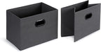 Amazon Basics Freestanding Closet Organizer with Fabric Bins, Drawers and 3 Shelves, Easy to Assemble, Grey, 32.7" x 12.2" x 31"