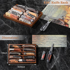 Large Pocket Knife Display Case Knife Holder for Pocket Knife Case Storage, Edc Tray Fits Edc Flashlight (Walnut,1 Pack)