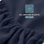Bare Home Split King Sheet Set - 1800 Ultra-Soft Microfiber Bed Sheets - Double Brushed - Deep Pockets - Easy Fit - 5 Piece Set - Bed Sheets & Pillowcases (Split King, Midnight Blue)