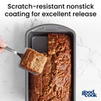 GoodCook Set of 2 Extra Large 13" x 5" Nonstick Steel Bread Loaf Pans, Gray - Set of Two Loaf Pans, Even Heat Distribution, Scratch-Resistant Nonstick Coating, Durable Construction, Easy to Clean
