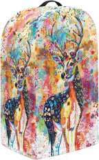 Colorful Deer Blender Dust Cover with Drawstring Stand Mixer or Coffee Maker Cover Anti Fingerprint Polyester Appliance for Home Vibrant Kitchen Decor