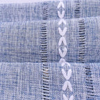 Simple Bedside Table Tassel Cover Cloth, Tablecloth Towel, Suitable for TV Microwave Washing Machine Refrigerator Dust (15.7 * 35.4 inches,Grey Blue)