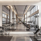 Home Gym Mirror, 40" x 80" - 3PCS, Large Full Length Mirror Wall Mounted for Yoga, Frameless Tempered Glass for Home Gym, Dance Studio, Living Room, Bathroom