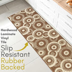29 ft Extra Long Brown Hallway Runner Rug | Non-Slip & Machine Washable | Custom Cut to Size 2'3" x 29' (Runner) | REMNAZ