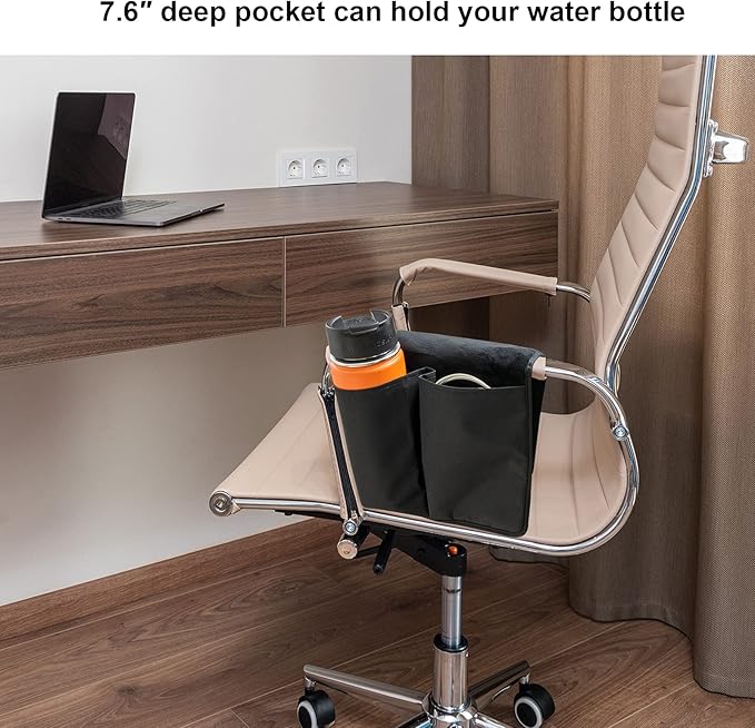 Cosmos Chair Armrest Side Organizer Bedside Caddy Organizer Wheelchair Side Storage Bag Bedside Remote Holder Water Bottle Cell Phone Holder for Couch Recliner Sofa Wheelchair, 10 inches Wide