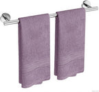 Brushed Nickel Towel Bar 24 Inch, 304 Stainless Steel Bathroom Towel Holder, Towel Racks for Bathroom Wall Mounted, Modern Bathroom Accessories for Home Bathrooms, Kitchens,Hotels & Toilets（Silver）