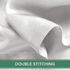 Pure Bamboo Full Sheets, Genuine 100% Organic Viscose Derived from Bamboo Bed Sheet Set, Luxuriously Soft & Cooling, Double Stitching, 2 Year Quality Promise (Full, White)