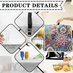 Kitchen Stand Mixer Covers Boho Mandala Flower Mixer Cover Dust Cover Washable Kitchen Appliance Cover for 6-8 Quart Mixers, Keep Your Kitchen Clean