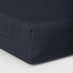 WestinTrends Solace Outdoor Patio Kitchen Dining Chair Square Seat Cushions Set of 4, 16 x 15, Navy Blue