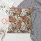 Vintage Boho Floral Pillow Covers 18x18 - Retro Bohemian Decorative Throw Pillow Covers Pillowcases for Living Room Bedroom, Floral Outdoor Pillow Covers, Cottagecore Room Decor (Double-Sided)