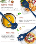 Kitchen Utensils Set-12 Pieces Silicone Cooking Utensils Set (Dishwasher Safe) 392°F Heat Resistant Spatula Set,Kitchen Utensil Set for Nonstick Cookware,Best Kitchen Tools with Holder
