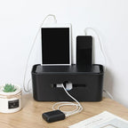 Bates- Cable Management Box, Medium, Cable Organizer Box, Cord Organizer Box, Cable Box Organizer, Cord Management Box, Cord Hider Box, Cord Box for Wires on Floor, Power Strip Cover Box Baby Proof