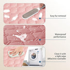 gogobunny 3X Stronger Waterproof Pet Blanket, Scratch Proof Furniture Protector for Dogs Cats, Reversible Cover 30x80 Inch, Dark Pink/Light Pink