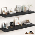 Black Floating Shelves 55Inch Long, 12 Inch Deep Floating Shelves
