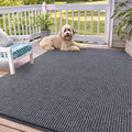 OLANLY Front Door Mat Indoor Outdoor Entrance, Waterproof Heavy Duty Doormat, Fade Resistant, Low Profile, Easy Clean Patio Porch Welcome Floor Mats for Entry, 71x47, Grey