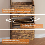 Shoe Storage Cabinet, Wood Shoe Organizer for Entryway with 3 Flip Drawers, Freestanding Shoe Rack with Adjustable Shelf, Narrow Shoe Dresser for Front Door Entrance(Brown, 78.74" x 31.5" x 9.37")