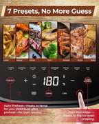 CARTMAN 4QT Small Portable Air Fryer, Ultra-Flat Mini Air Fryer 4 Quart