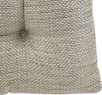 Klear Vu Gripper Overstuffed Universal Non-Slip Dining Chair Cushions for Kitchen Decor or Office Use, U-Shaped Skid-Proof Seat Pad, 17x17 Inches, 2 Count (Pack of 1), Honeycomb Natural
