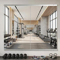 Home Gym Mirror, 58" x 30" - 2PCS, Large Full Length Mirror Wall Mounted for Yoga, Frameless Tempered Glass Wall for Home Gym, Dance Studio, Living Room, Bathroom