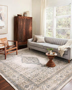 Loloi Teagan Collection TEA-02 Oatmeal/Ivory 9'-9" x 13'-6" Area Rug, Large, Soft Neutral Rug, High-Traffic for Living Room, Bedroom, Home Office, Dining Area