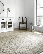 Loloi Teagan Collection TEA-01 Natural/Lt. Grey 7'-11" x 10'-6" Area Rug, Large, Soft Neutral Rug, High-Traffic for Living Room, Bedroom, Home Office, Dining Area