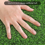Ruisita Artificial Grass Table Runners 12 x 120 Inch Synthetic Grass Table Runners Grass Rug Table Decorations for Spring Summer, Wedding, Baby Shower, Party Decor