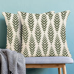 BETGINY Sage Green Boho Pillow Covers 22 x 22 Inch Pack of 2, Bohemian Ethnic Herringbone Pattern Decorative Throw Pillow Covers Vintage Linen Farmhouse Outdoor Pillowcase for Bedroom Home Sofa Decor