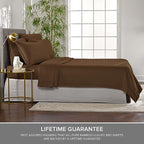 Pure Bamboo California King Sheets, Genuine 100% Organic Viscose Derived from Bamboo Bed Sheet Set, Soft & Cooling, Double Stitching, 2 Year Quality Promise (California King, Coconut Husk)