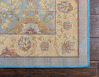 Unique Loom Espahan Collection Area Rug - Cape Cod (2' 2" x 3' 1" Rectangle, Blue/ Black)
