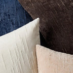 Set of 2 Soft Textured Throw Pillow Covers 18x18,Invisible Zipper Neutral Cushion Cases, Easy - Care Decorative Farmhouse Home Decor for Living Room Couch (Blue, 18" x 18" (Pack of 2))