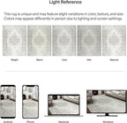 ReaLife Rugs Machine Washable Area Rug Runner - Living Room Bedroom Bathroom Kitchen Entryway Office - Padded Low Pile Stain Resistant Premium - Boho Farmhouse Vintage - Paige - Ivory 3' x 5'