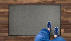WaterHog Diamond | Commercial-Grade Entrance Mat with Rubber Border – Indoor/Outdoor, Quick Drying, Stain Resistant Door Mat (Grey, 6' x 8')