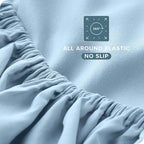 Bare Home Twin XL Sheet Set - College Dorm Size - Luxury 1800 Ultra-Soft Microfiber Twin Extra Long Bed Sheets - Deep Pockets - Easy Fit - Extra Soft - 3 Piece Set - Bed Sheets (Twin XL, Light Blue)