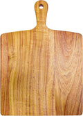ZeQi Acacia Wood Cutting Board with Handle (15"L x 11"W), Wooden Cutting Boards, Chopping Board, Charcuterie Board, Serving board for Cheese, Bread, Pizza, Vegetables & Fruits