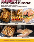 Katbite Parchment Paper Sheets 360 PCS, 12x16 Inches Precut Unbleached Baking Parchment, Non-stick, Non-toxic, Heavy Duty Flat Baking Paper for Oven, Cooking, Grilling, Air Fryer and Steaming
