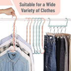 Mr. Pen- Space Saving Hangers, 8 pcs, 360° Rotating Hooks, Magic Cascading Hanger Organizer with 5 Enclosed Slots, Closet Organizers and Storage for Clothes, College Dorm Room Essentials
