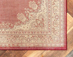 Unique Loom Reza Collection Traditional Persian Style Area Rug, Rectangular 7' 1" x 10' 0", Burgundy/Ivory