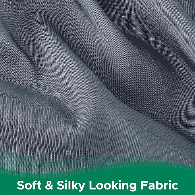 Biscaynebay Wrap Around Bed Skirts for Queen Beds 16" Drop, Dark Grey Adjustable Elastic Dust Ruffles Easy Fit Wrinkle & Fade Resistant Silky Luxurious Fabric Solid Machine Washable