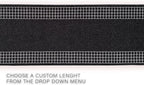 Custom Made Runner Rug for Kitchen Foyer Hallway Entry Choose Your Length 26 Inch Wide Geometric Checkered Design Black Color (15 feet x 26 inch)